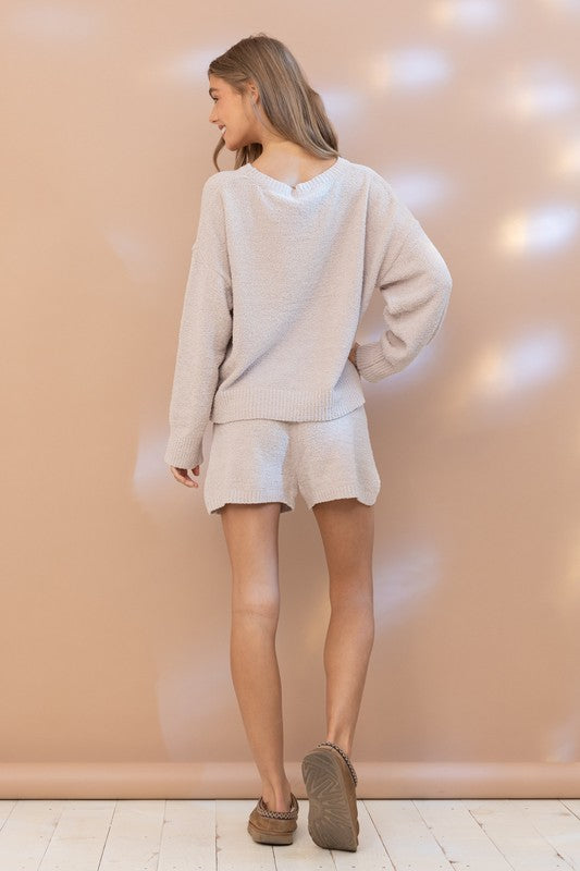 Trendy Girl Cozy Soft Top & Shorts Set | URBAN ECHO SHOP