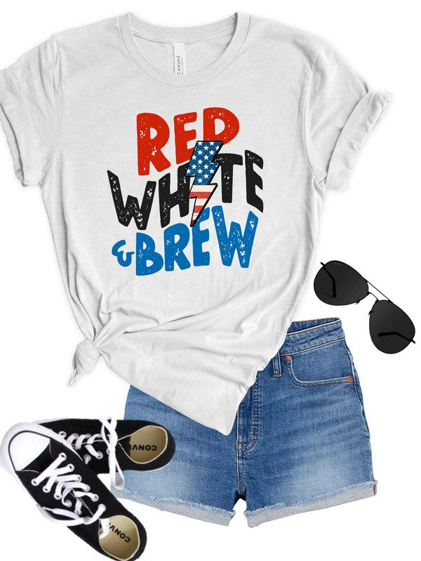 Red White and Brew Patriotic Tee