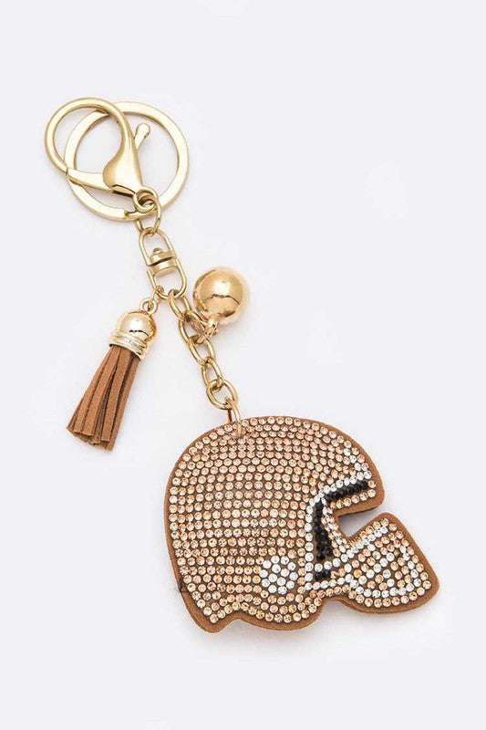 Topaz Football Helmet Team Color Pillow Key Chain | URBAN ECHO SHOP