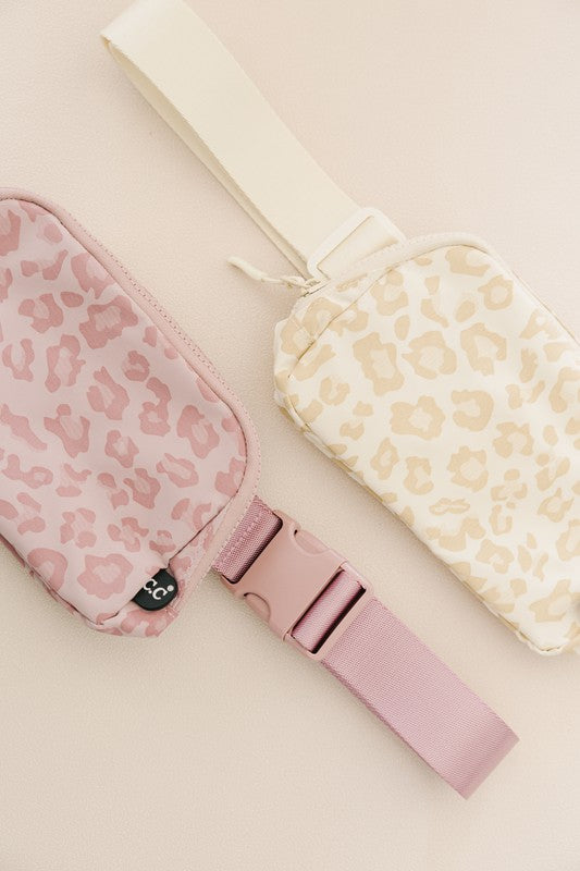 The CC Leopard Pattern Belt Bag Fanny Pack is Simplistic and Adorably Chic,