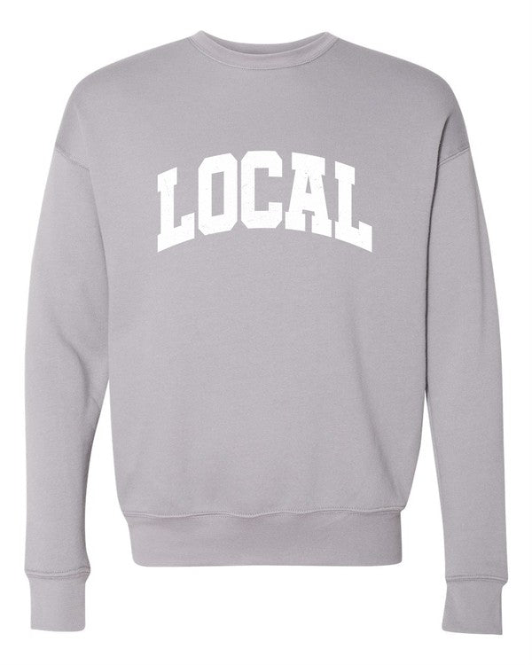 Varsity Font Local Graphic Crewneck Sweatshirt | URBAN ECHO SHOP