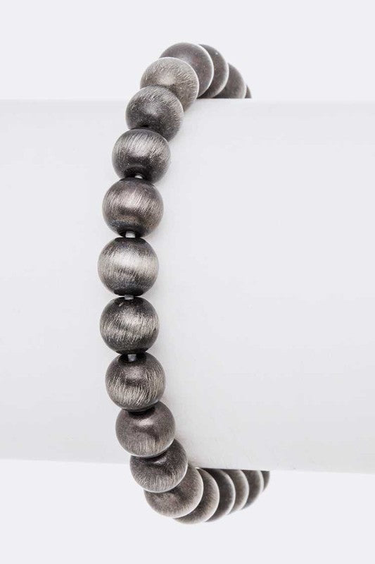 Compressed Stone Navajo Beads Stretch Bracelet | URBAN ECHO SHOP