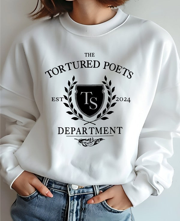 Tortured Poets Department Graphic Crew Neck | URBAN ECHO SHOP