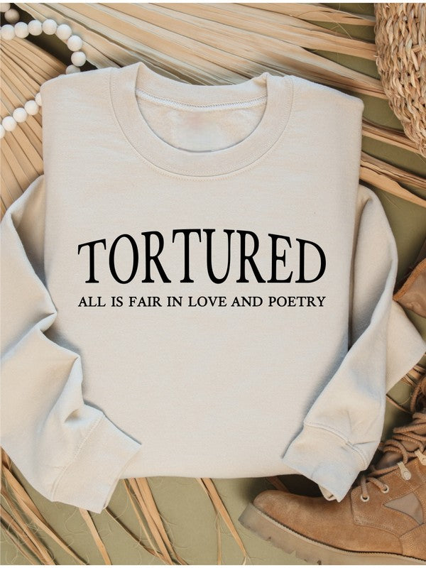 Tortured Graphic Crew Neck Sweatshirt | URBAN ECHO SHOP