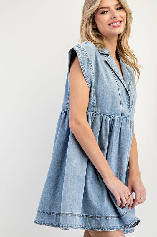 Darla Dream Denim Mini Dress | URBAN ECHO SHOP