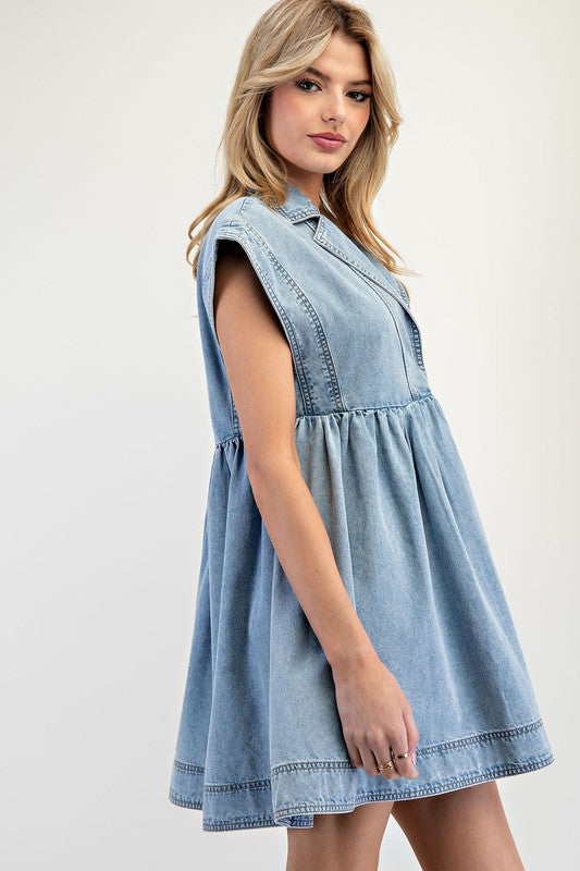 Darla Dream Denim Mini Dress | URBAN ECHO SHOP