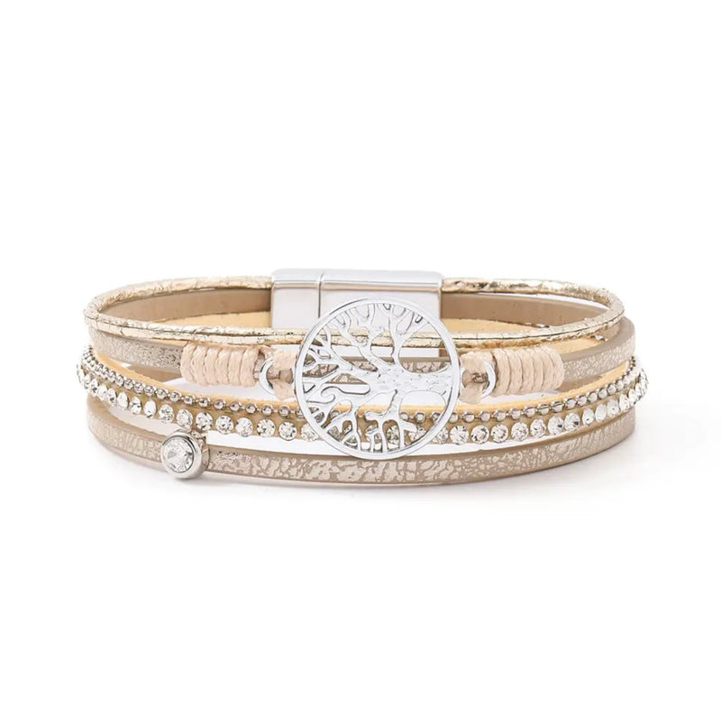 The Gold Tree of Life Clasp Bracelet Adorably Stylish